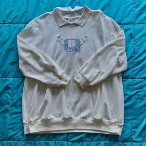 Vintage Teddi Knit Collard Sweater